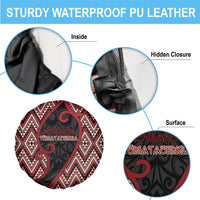 Aotearoa Atua Tumatauenga Spare Tire Cover God Of War Koru Patterns