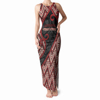 Custom Aotearoa Atua Tumatauenga Tank Maxi Dress God Of War Koru Patterns