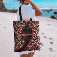 Aotearoa Atua Tumatauenga Tote Bag God Of War Koru Patterns