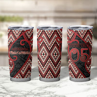 Custom Aotearoa Atua Tumatauenga Tumbler Cup God Of War Koru Patterns