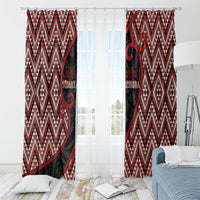 Aotearoa Atua Tumatauenga Window Curtain God Of War Koru Patterns