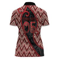Custom Aotearoa Atua Tumatauenga Women Polo Shirt God Of War Koru Patterns