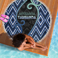 Aotearoa Atua Tangaroa Beach Blanket God Of Ocean Koru Patterns