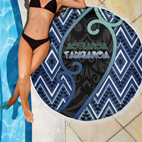 Aotearoa Atua Tangaroa Beach Blanket God Of Ocean Koru Patterns