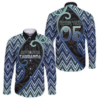 Custom Aotearoa Atua Tangaroa Family Matching Off The Shoulder Long Sleeve Dress and Hawaiian Shirt God Of Ocean Koru Patterns