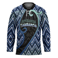 Custom Aotearoa Atua Tangaroa Hockey Jersey God Of Ocean Koru Patterns