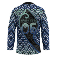 Custom Aotearoa Atua Tangaroa Hockey Jersey God Of Ocean Koru Patterns
