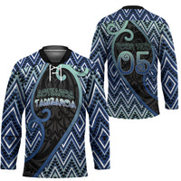 Custom Aotearoa Atua Tangaroa Hockey Jersey God Of Ocean Koru Patterns
