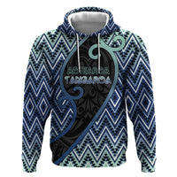 Custom Aotearoa Atua Tangaroa Hoodie God Of Ocean Koru Patterns
