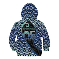 Custom Aotearoa Atua Tangaroa Kid Hoodie God Of Ocean Koru Patterns