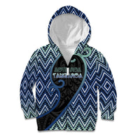 Custom Aotearoa Atua Tangaroa Kid Hoodie God Of Ocean Koru Patterns