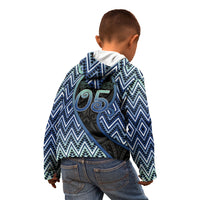Custom Aotearoa Atua Tangaroa Kid Hoodie God Of Ocean Koru Patterns