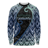 Custom Aotearoa Atua Tangaroa Long Sleeve Shirt God Of Ocean Koru Patterns