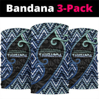Aotearoa Atua Tangaroa Neck Gaiter God Of Ocean Koru Patterns