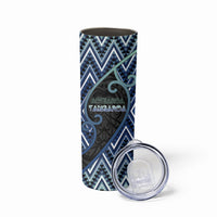 Custom Aotearoa Atua Tangaroa Skinny Tumbler God Of Ocean Koru Patterns