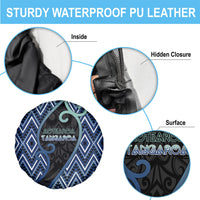 Aotearoa Atua Tangaroa Spare Tire Cover God Of Ocean Koru Patterns