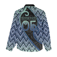 Custom Aotearoa Atua Tangaroa Women Casual Shirt God Of Ocean Koru Patterns