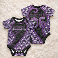 Custom Aotearoa Atua Tawhirimatea Baby Onesie God Of Storms Koru Patterns