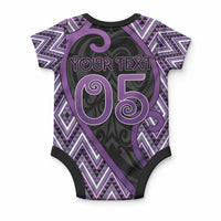 Custom Aotearoa Atua Tawhirimatea Baby Onesie God Of Storms Koru Patterns