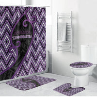 Aotearoa Atua Tawhirimatea Bathroom Set God Of Storms Koru Patterns