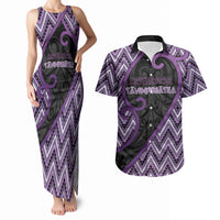 Custom Aotearoa Atua Tawhirimatea Couples Matching Tank Maxi Dress and Hawaiian Shirt God Of Storms Koru Patterns