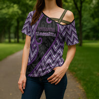 Custom Aotearoa Atua Tawhirimatea Cross Shoulder Shirt God Of Storms Koru Patterns