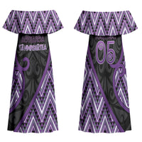 Custom Aotearoa Atua Tawhirimatea Family Matching Off Shoulder Maxi Dress and Hawaiian Shirt God Of Storms Koru Patterns