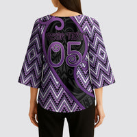 Custom Aotearoa Atua Tawhirimatea Kimono Sleeve Blouse God Of Storms Koru Patterns