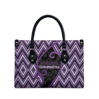 Aotearoa Atua Tawhirimatea Leather Bag God Of Storms Koru Patterns