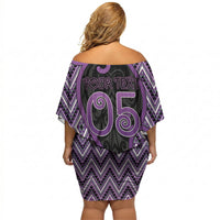 Custom Aotearoa Atua Tawhirimatea Off Shoulder Short Dress God Of Storms Koru Patterns