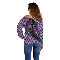 Custom Aotearoa Atua Tawhirimatea Off Shoulder Sweater God Of Storms Koru Patterns