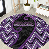 Aotearoa Atua Tawhirimatea Round Carpet God Of Storms Koru Patterns