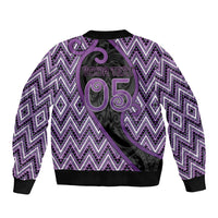 Custom Aotearoa Atua Tawhirimatea Sleeve Zip Bomber Jacket God Of Storms Koru Patterns