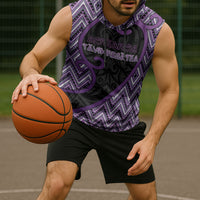 Custom Aotearoa Atua Tawhirimatea Sleeveless Hoodie God Of Storms Koru Patterns