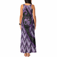 Custom Aotearoa Atua Tawhirimatea Tank Maxi Dress God Of Storms Koru Patterns