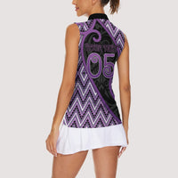 Custom Aotearoa Atua Tawhirimatea Women Sleeveless Polo Shirt God Of Storms Koru Patterns
