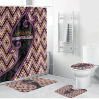 Aotearoa Atua Rongomatane Bathroom Set God Of Cultivated Foods Koru Patterns