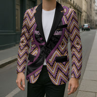 Custom Aotearoa Atua Rongomatane Blazer God Of Cultivated Foods Koru Patterns