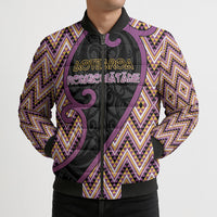 Custom Aotearoa Atua Rongomatane Bomber Puffer Jacket God Of Cultivated Foods Koru Patterns