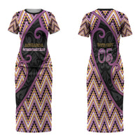 Custom Aotearoa Atua Rongomatane Couples Matching Short Sleeve Bodycon Dress and Long Sleeve Button Shirt God Of Cultivated Foods Koru Patterns