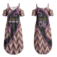 Custom Aotearoa Atua Rongomatane Couples Matching Summer Maxi Dress and Long Sleeve Button Shirt God Of Cultivated Foods Koru Patterns