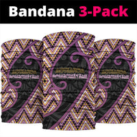 Aotearoa Atua Rongomatane Neck Gaiter God Of Cultivated Foods Koru Patterns