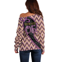 Custom Aotearoa Atua Rongomatane Off Shoulder Sweater God Of Cultivated Foods Koru Patterns