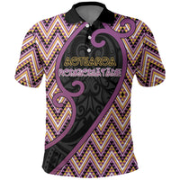 Custom Aotearoa Atua Rongomatane Polo Shirt God Of Cultivated Foods Koru Patterns
