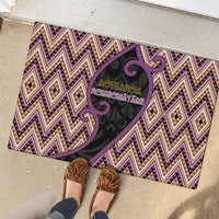 Aotearoa Atua Rongomatane Rubber Doormat God Of Cultivated Foods Koru Patterns