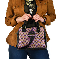 Aotearoa Atua Rongomatane Shoulder Handbag God Of Cultivated Foods Koru Patterns