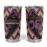 Custom Aotearoa Atua Rongomatane Tumbler Cup God Of Cultivated Foods Koru Patterns