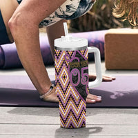 Custom Aotearoa Atua Rongomatane Tumbler With Handle God Of Cultivated Foods Koru Patterns