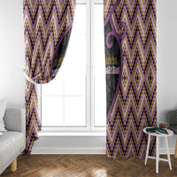 Aotearoa Atua Rongomatane Window Curtain God Of Cultivated Foods Koru Patterns