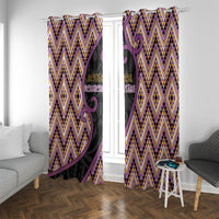 Aotearoa Atua Rongomatane Window Curtain God Of Cultivated Foods Koru Patterns